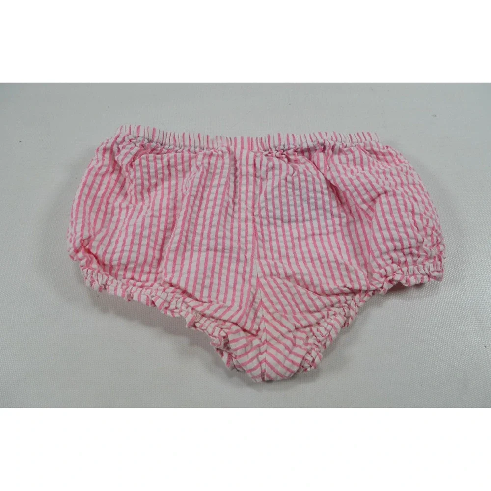 Tommy Hilfiger Vintage‎ Girls Dress Seersucker Pink Striped Size 12-18 Months